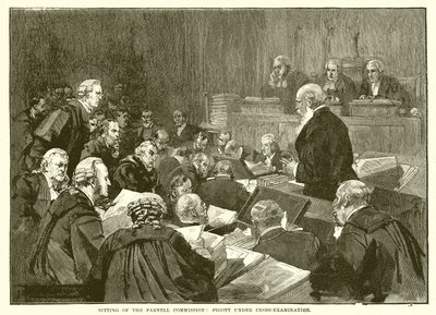 Assis sur la Commission Parnell : Pigott sous contre-interrogatoire - English School