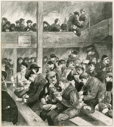 Croquis au souper des voleurs de Ned Wright - English School