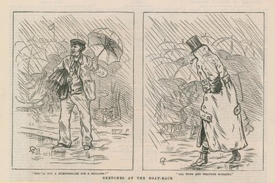 Croquis de la course de bateaux - English School