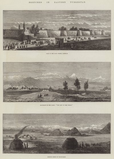 Croquis au Turkestan oriental - English School
