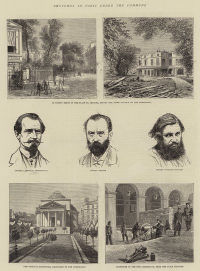 Croquis à Paris sous la Commune - English School