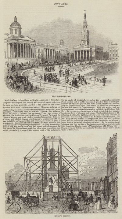Esquisses de Trafalgar Square - English School