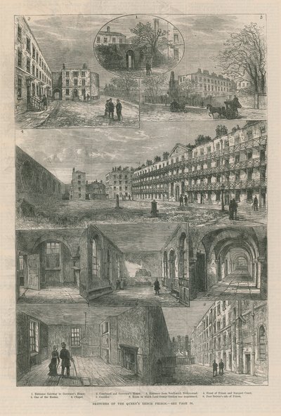 Croquis de la prison de la Queen