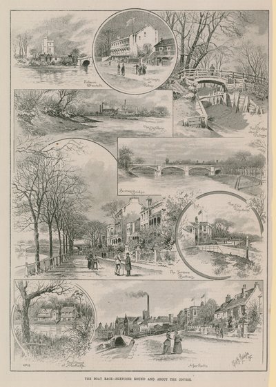 Croquis autour et sur le parcours - English School