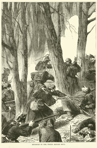 Escarmouche dans les bois avant Metz - English School