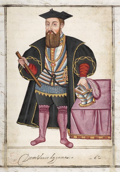 Sloane MS 197 f.18r Vasco da Gama, de 