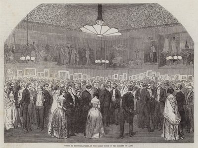 Soirée des photographes, dans la grande salle de la Société des Arts - English School