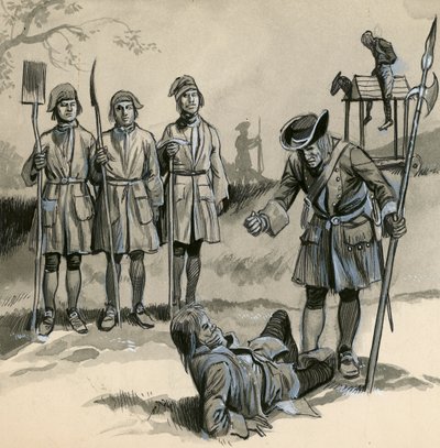 Soldats sous le règne de la reine Anne - English School