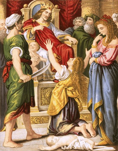 Le jugement de Salomon - English School