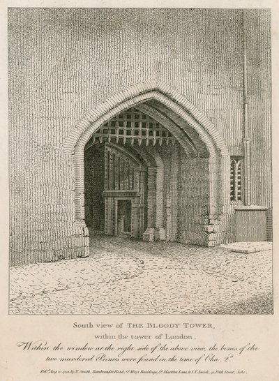 Vue sud de la tour sanglante - English School
