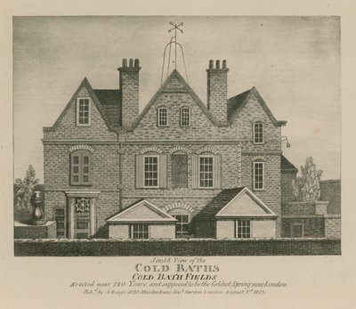 Vue sud des bains froids, Cold Bath Fields - English School