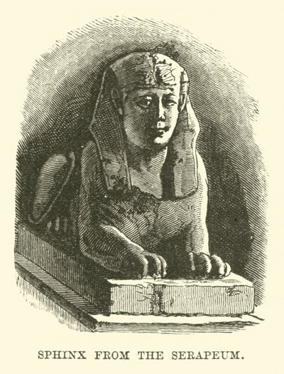 Sphinx depuis le Sérapéum - English School