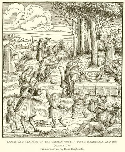 Sports et entraînement de la jeunesse allemande. Jeune Maximilien et ses compagnons - English School
