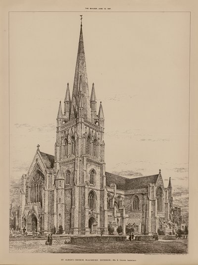 Église St Alban, Blackburn, Extérieur - English School