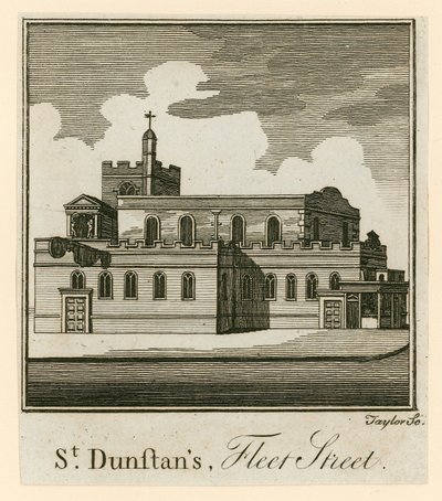 St Dunstans, Fleet Street, Londres - English School