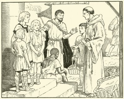 Saint Grégoire et les esclaves anglais - English School