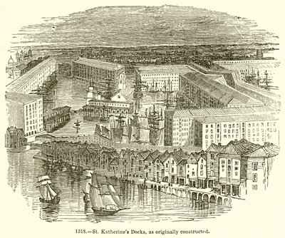 Docks de St. Katherines, tels qu