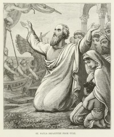 Le départ de Saint Paul de Tyr - English School