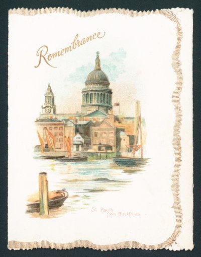 Saint Paul depuis Blackfriars - Souvenir, carte - English School