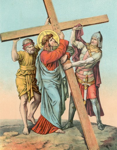 Station II Christ prend la croix sur son épaule - English School