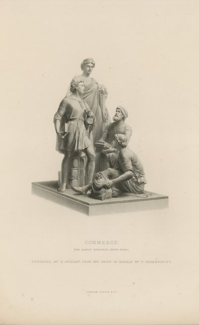 Statue représentant le commerce qui orne le mémorial d