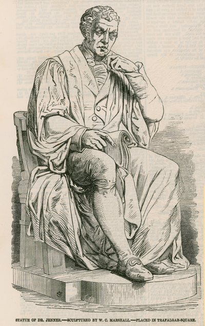 Statue du Dr Jenner - English School