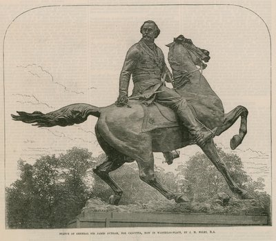 Statue du général Sir James Outram, pour Calcutta, maintenant à Waterloo Place - English School