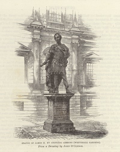 Statue de Jacques II par Grinling Gibbons - English School