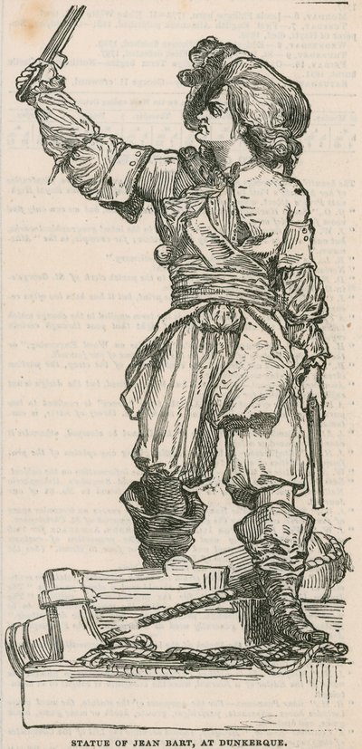 Statue de Jean Bart à Dunkerque - English School