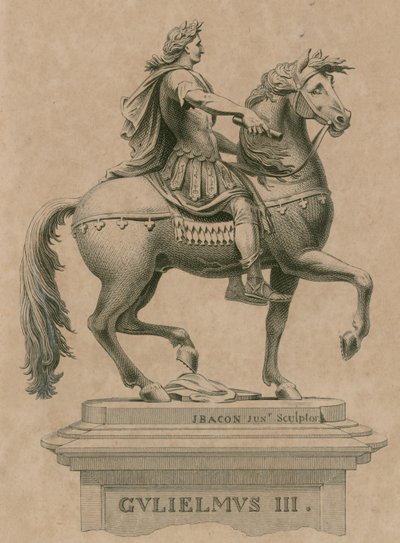 Statue du roi Guillaume III, à St Jamess Square, Londres - English School