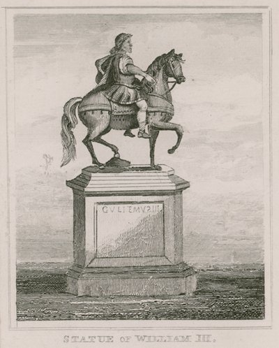 Statue du roi Guillaume III, à St Jamess Square, Londres - English School