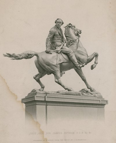 Statue du lieutenant-général Sir James Outram, GCB, Calcutta - English School