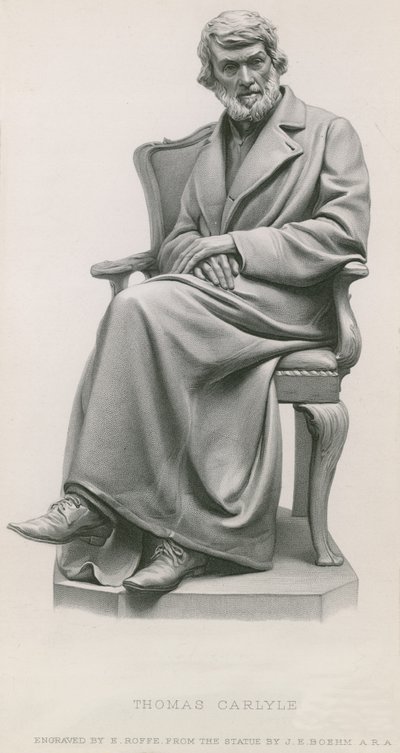 Statue de Thomas Carlyle - English School