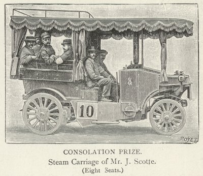 Voiture à vapeur de M. J Scotte - English School