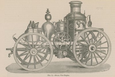 Machine à vapeur de pompiers - English School