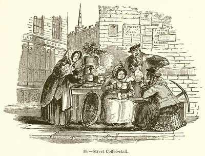 Étal de café de rue - English School