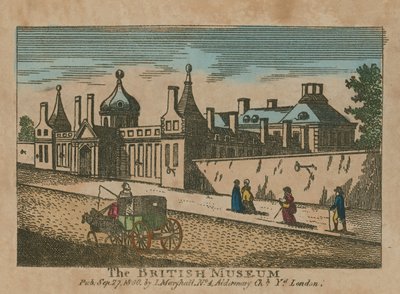 Scène de rue et le British Museum - English School