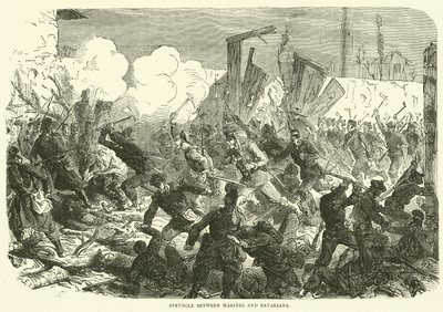 Lutte entre marines et Bavarois, décembre 1870 - English School