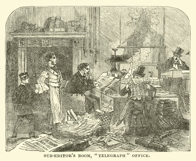 Salle des sous-rédacteurs, bureau du Télégraphe - English School
