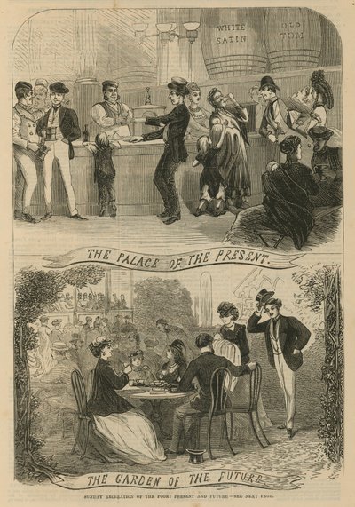 Récréation dominicale des pauvres : Le palais du présent, le jardin de l