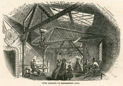 Armurerie suisse ; ou Salle de rafraîchissement, Colisée, Regents Park, Londres - English School