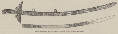 Épée présentée par la ville de Londres à Sir Garnet Wolseley - English School