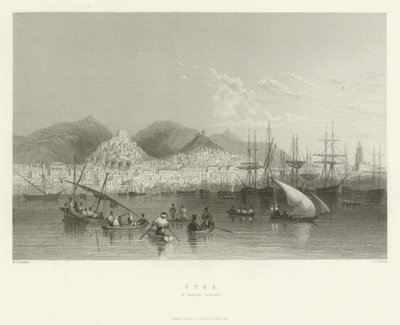 Syra, une île grecque, 1837 - English School