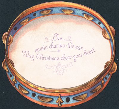 Tambourin, Carte de Noël - English School