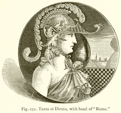 Tazza de Diruta, avec tête de Rome - English School