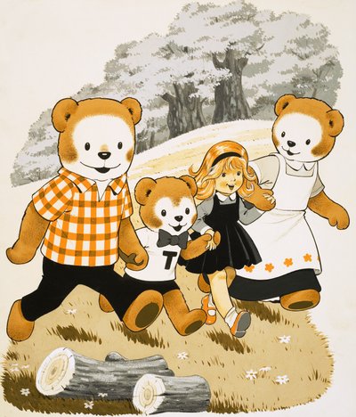Ours en peluche avec jeune fille - English School