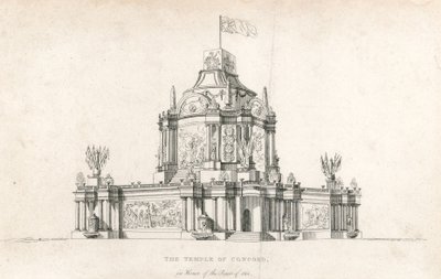 Temple de la Concorde pour la Paix de 1814 - English School