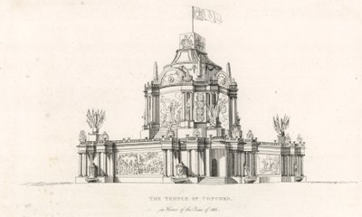 Temple de la Concorde pour célébrer la paix de 1814 - English School