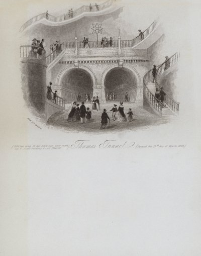 Tunnel de la Tamise (gravure) - English School