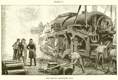 Le canon Armstrong de 110 tonnes - English School